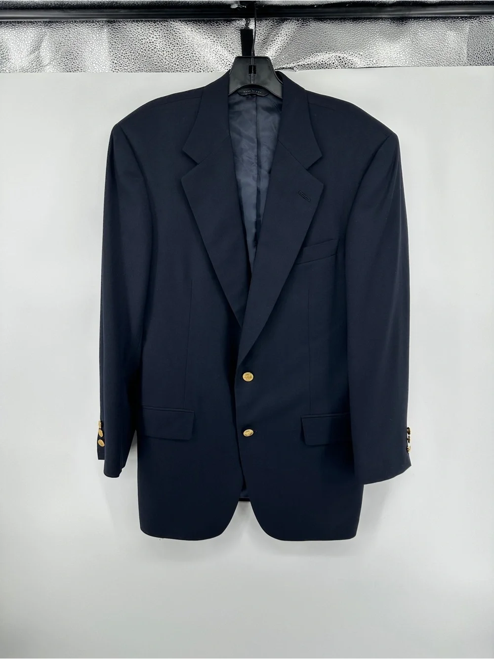 Brooks Brothers Ivy‎ League Nautical Luxury Navy Blazer w/Gold Buttons Sz39R